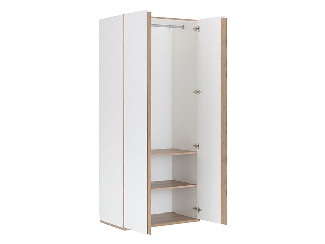 Kledingkast birger 100 cm 2 deuren - wit - afbeelding 2 van  4
