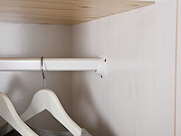 Kledingkast geraldo 140cm met 3 deuren & spiegel - wit - afbeelding 5 van  8