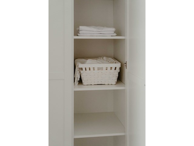 Kledingkast landwood 120cm met 3 deuren - wit - afbeelding 2 van  7