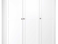 Kledingkast landwood 120cm met 3 deuren - wit - afbeelding 7 van  7