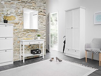 Kledingkast landwood 80cm met 2 deuren - wit - afbeelding 1 van  7
