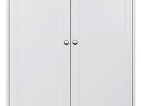Kledingkast landwood 80cm met 2 deuren - wit - afbeelding 6 van  7