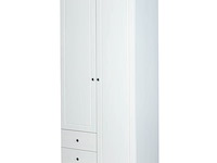 Kledingkast martha 93cm met 2 deuren - wit - afbeelding 1 van  7