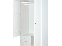 Kledingkast martha 93cm met 2 deuren - wit - afbeelding 2 van  7