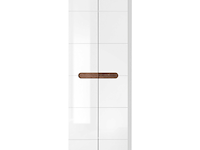 Kledingkast nuro 60cm 2 deuren - hoogglans wit - afbeelding 1 van  2