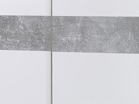 Kledingkast salamanca 170cm met 2 deuren - wit/beton - afbeelding 2 van  3