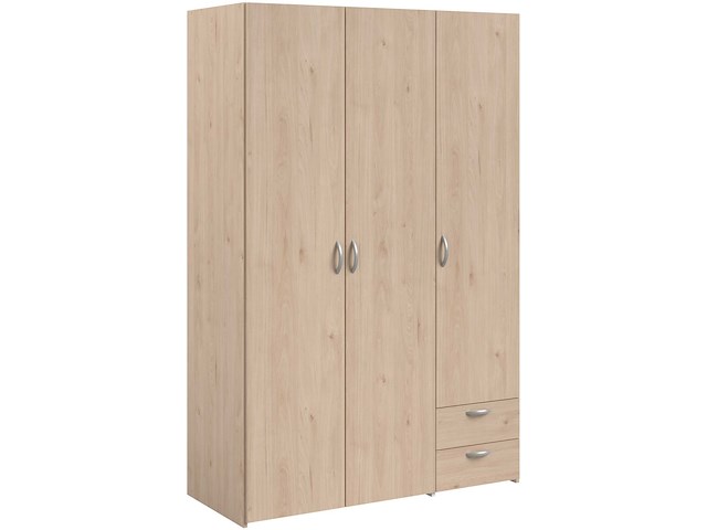 Kledingkast salvador | 3 deuren, 2 laden | jackson oak - afbeelding 1 van  7