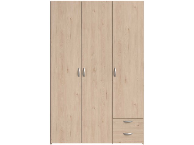 Kledingkast salvador | 3 deuren, 2 laden | jackson oak - afbeelding 3 van  7
