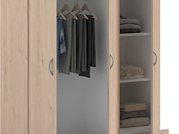 Kledingkast salvador | 3 deuren, 2 laden | jackson oak - afbeelding 4 van  7