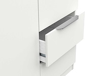 Kledingkast spectre 120cm - mat wit - afbeelding 4 van  7
