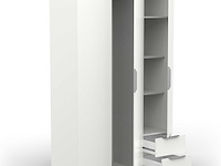 Kledingkast spectre 120cm - mat wit - afbeelding 5 van  7
