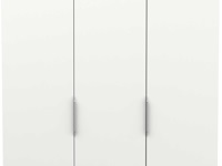Kledingkast spectre 120cm 6 deuren & 2 lades - mat wit - afbeelding 1 van  6