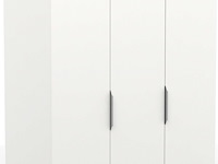 Kledingkast spectre 120cm 6 deuren & 2 lades - mat wit - afbeelding 5 van  6