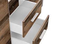 Kledingkast storck met 3 deuren en 2 lades - beton decor - afbeelding 6 van  7