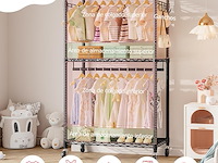 Kledingrek voor kinder-, baby-, studenten- en kinderkamers - afbeelding 3 van  4