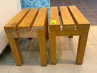 Klein bankje (2x)