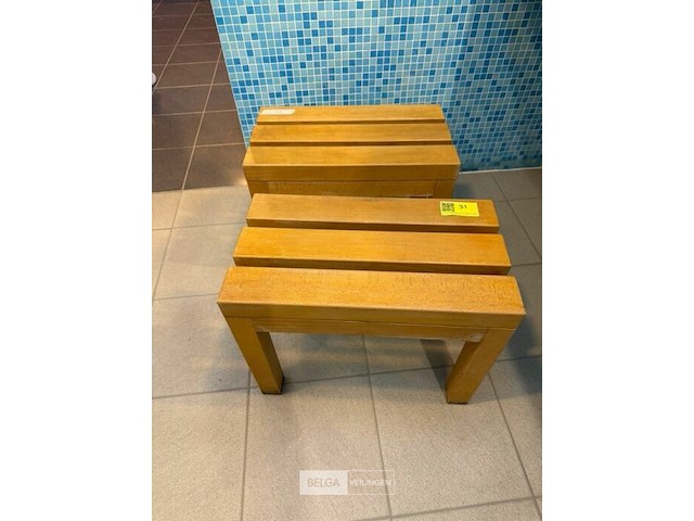 Klein bankje (2x) - afbeelding 1 van  2