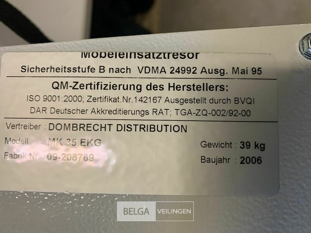 Kleine brandkast met cijfercombinatie - afbeelding 4 van  4