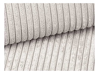 Kleine cabrio linker hoek bank in beige ribfluwelen - afbeelding 7 van  9