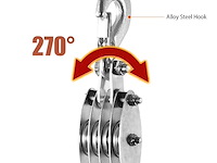 Kleine katrol met touw - afbeelding 2 van  4