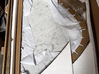 Kleine koffietafel, white marble m10 - afbeelding 2 van  2