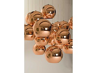 Klep hanglamp 25cm koper - afbeelding 1 van  4