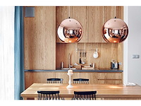 Klep hanglamp 25cm koper - afbeelding 4 van  4