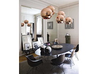 Klep hanglamp 25cm koper - afbeelding 3 van  4