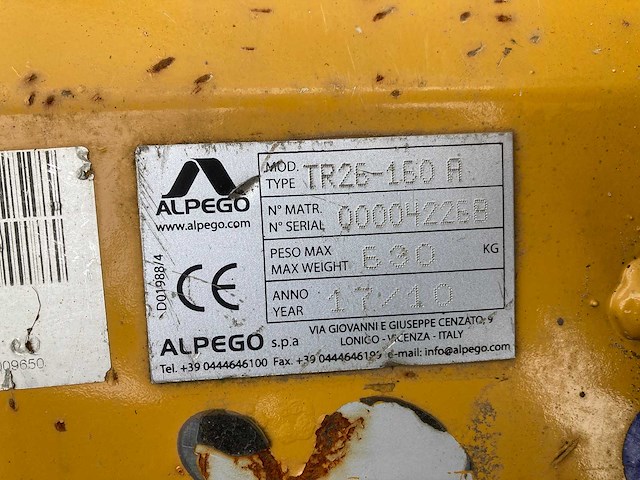 Klepelmaaier alpego 160cm - afbeelding 7 van  8