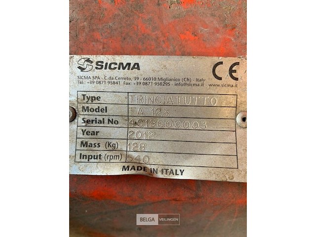 Klepelmaaier sicma - afbeelding 2 van  3