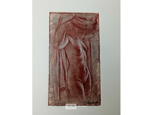 Kleurets, oliviero masi, vrouwelijk torso - afbeelding 1 van  1