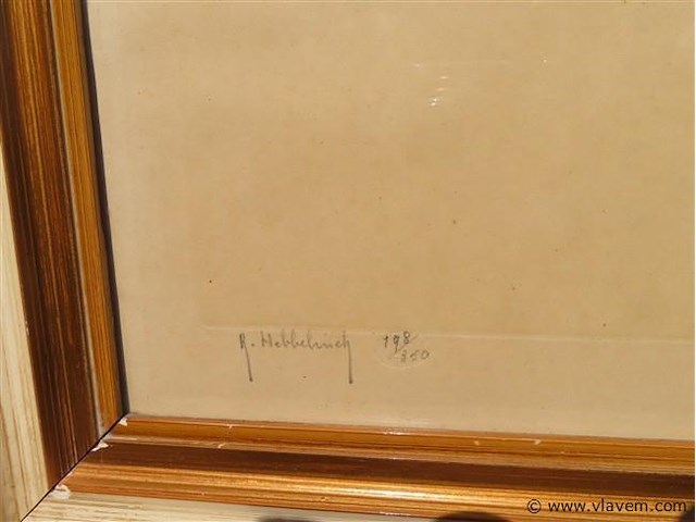 Kleurlitho, hebbelinck - afbeelding 3 van  4