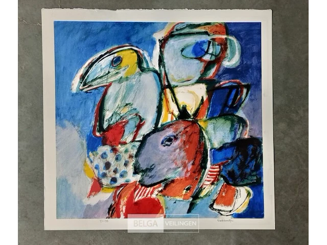 Kleurlithografie, jan cobbaert - afbeelding 1 van  3