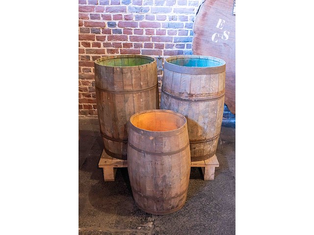 Kleurpigmenten blauw en groen, oranje lege ton - afbeelding 2 van  3