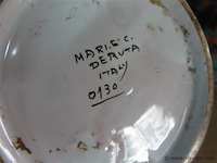 Kleurrijke dekselpot h36cm, italiaans - afbeelding 4 van  4