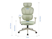 Kleurrijke ergonomische stoel met cloud comfort kussen - afbeelding 4 van  6