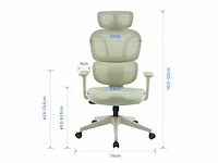 Kleurrijke ergonomische stoel met cloud comfort kussen - afbeelding 4 van  5