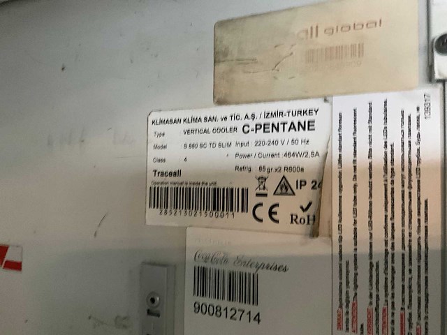 Klimasan s 880/sc td slim vitrinekoeler - afbeelding 6 van  11