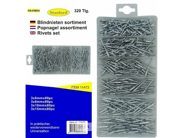 Klinknagelset - afbeelding 1 van  2