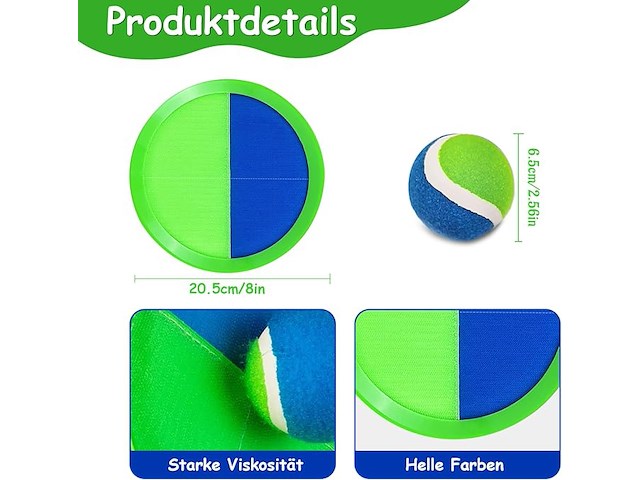 Klittenbandbalspel voor kinderen - afbeelding 2 van  4