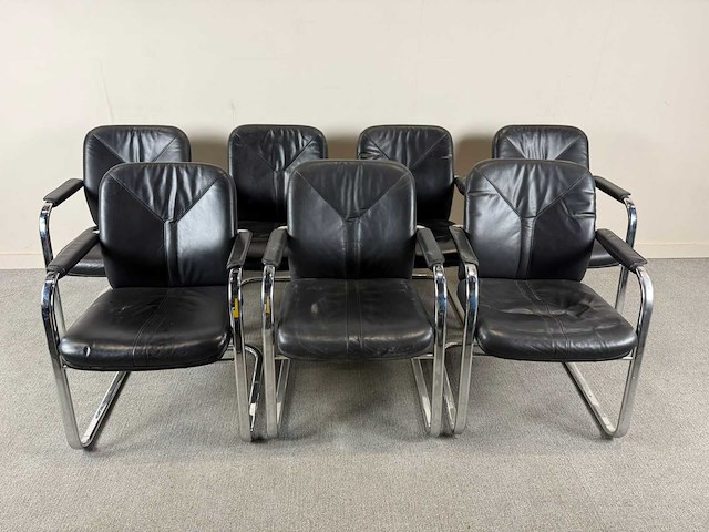 Klöber - ontvangststoel - wachtkamerstoel (7x) - afbeelding 1 van  5