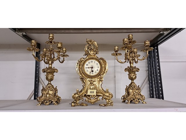 Klokstel in messing - afbeelding 1 van  1