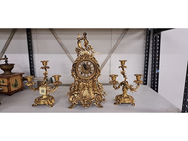 Klokstel in messing - afbeelding 1 van  1