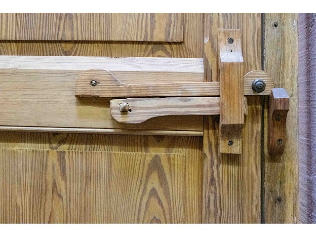 Kloosterdeur pitch-pine/ br88 h280 - afbeelding 2 van  4