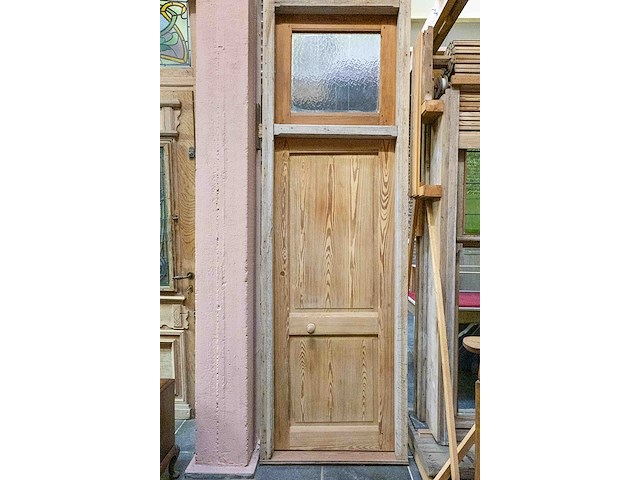 Kloosterdeur pitch-pine/ br88 h280 - afbeelding 3 van  4