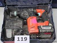 Klopboormachine - berner - bnrh 18-li oplader - berner - bcpc 14.4-18 v toebehoren - accu, koffer - afbeelding 1 van  4