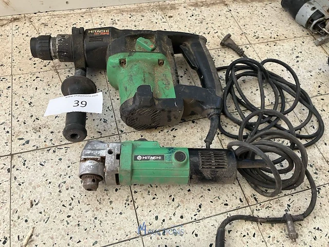 Klopboormachine en haakse slijper hitachi - afbeelding 1 van  4