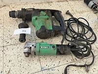 Klopboormachine en haakse slijper hitachi