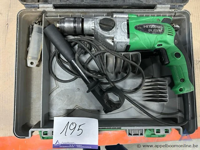 Klopboormachine hitachi dv 20vb2, inclusief koffer - afbeelding 1 van  2