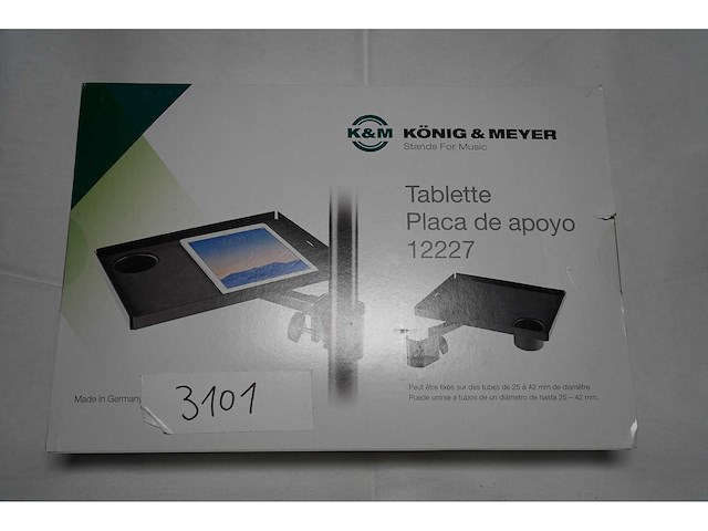 Km - tray to attach to stand 25-42mm - afbeelding 1 van  1